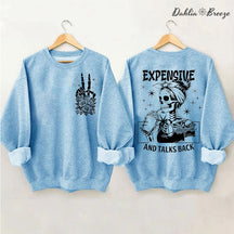 Cher difficile et parle en retour drôle sweat-shirt