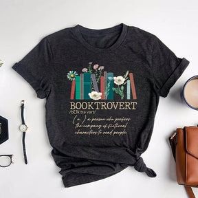 T-shirt pour les amoureux des livres Booktrovert
