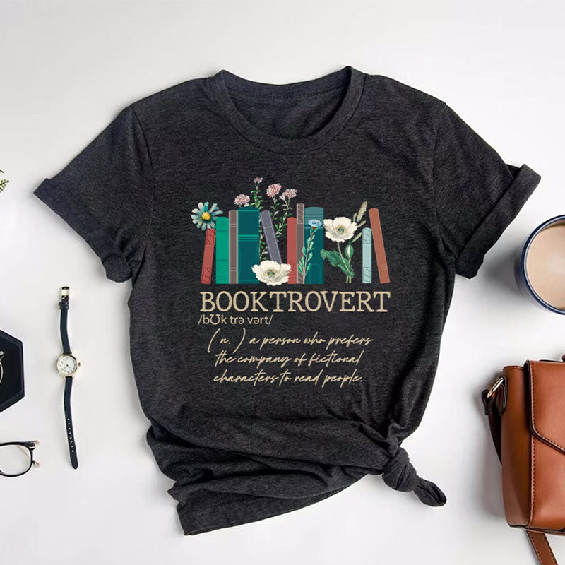 Booktrovert Book Lovers T-shirt