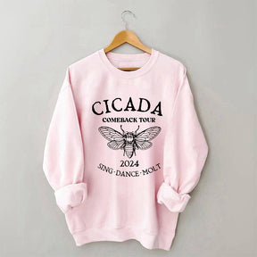 Sweat-shirt Drôle de concert de cigales pour amoureux de la nature