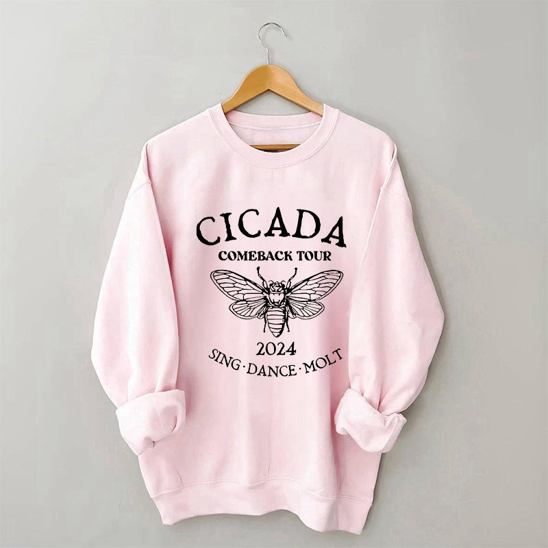 Sweat-shirt Drôle de concert de cigales pour amoureux de la nature