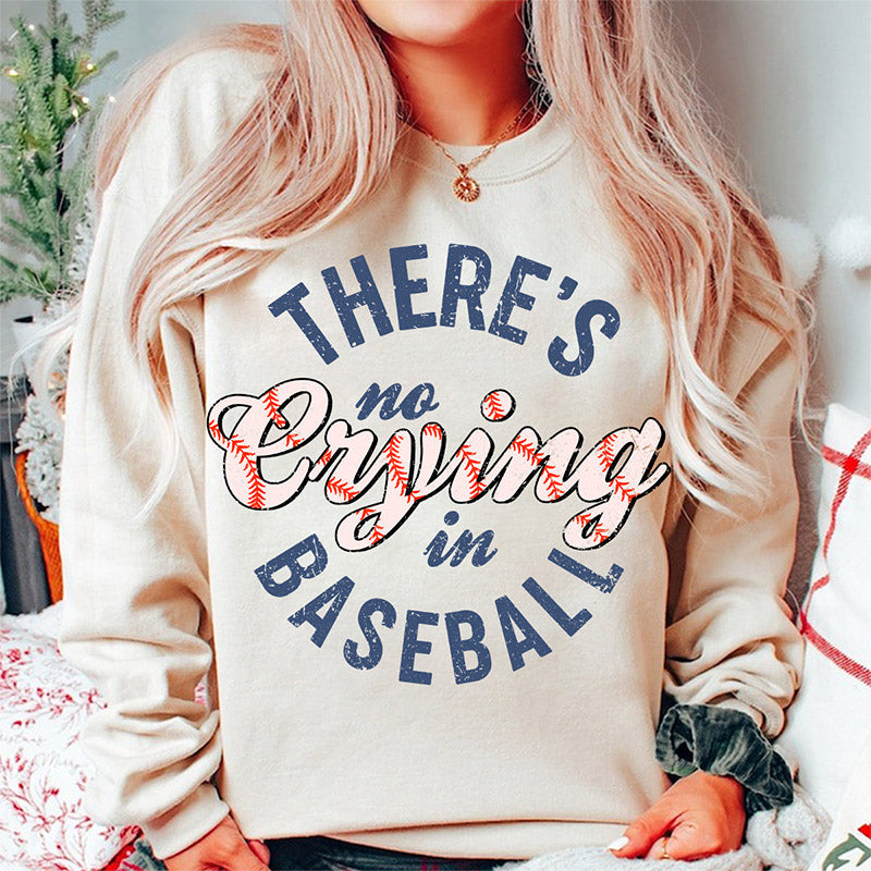 Il n’y a pas de pleurs dans le sweat-shirt de baseball