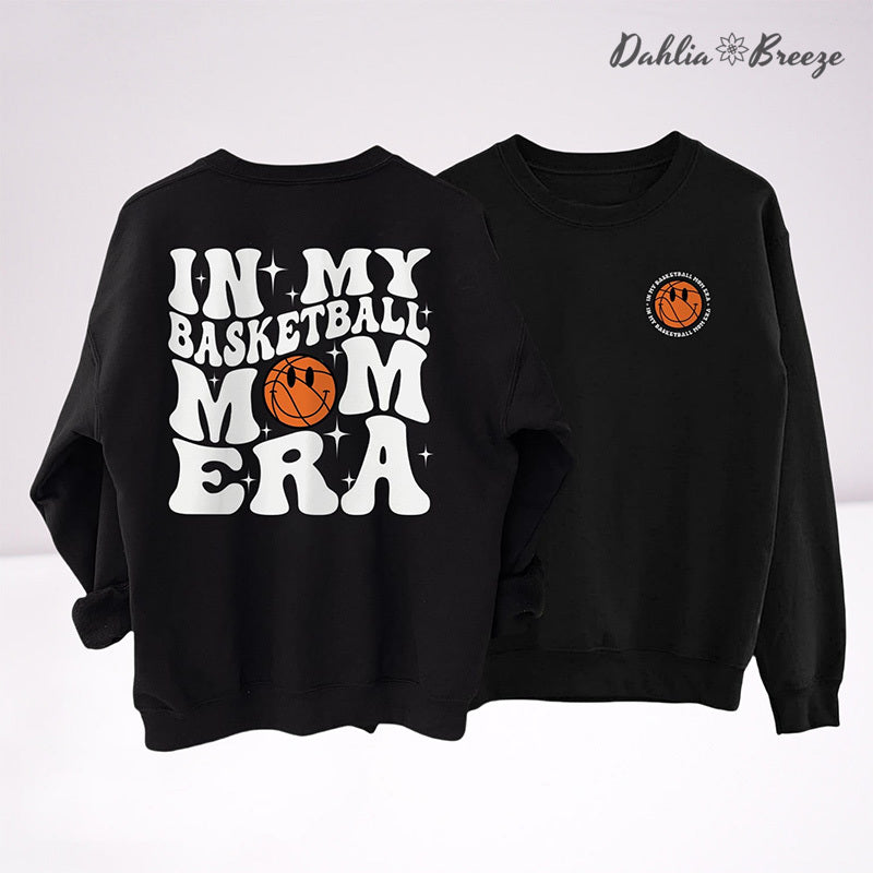 Dans mon basket-ball Mom Era Sport Mom Crewneck Sweatshirt