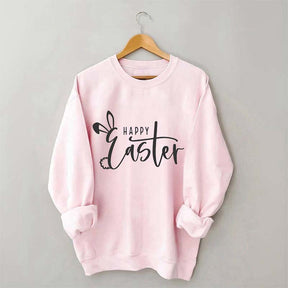 Sweat-shirt imprimé drôle de lapin de Pâques
