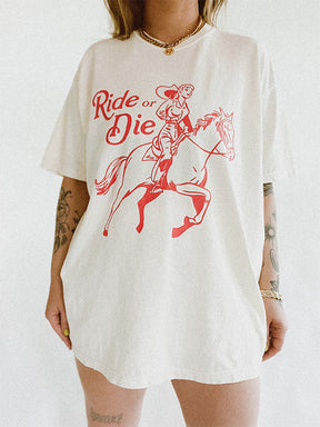 T-shirt Cowgirl Western Ride or Die
