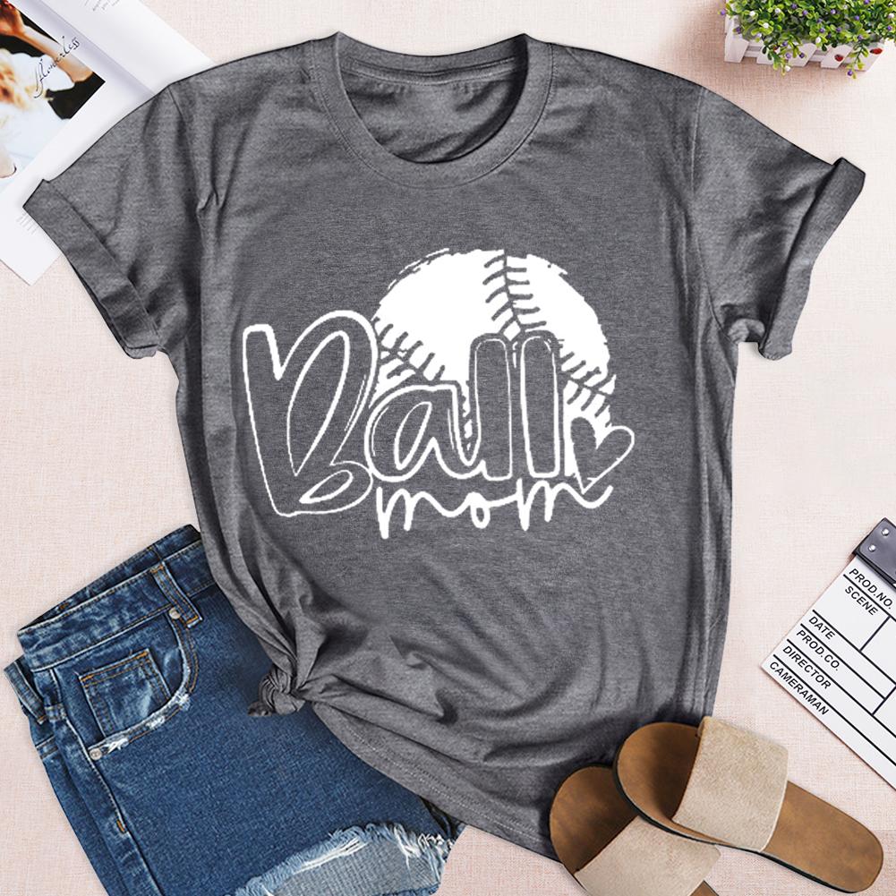 T-shirt maman balle de baseball