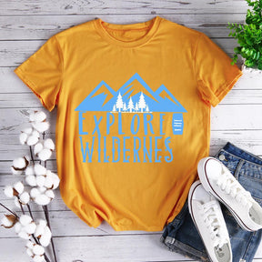 Explore The Wilderness Mountain Hiking T-shirt