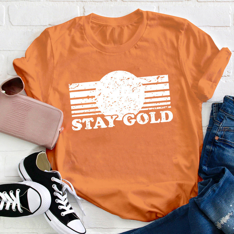 T-shirt de professeur Stay Gold