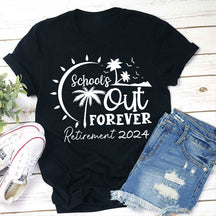 T-shirt d'enseignant retraité de l'école pour toujours