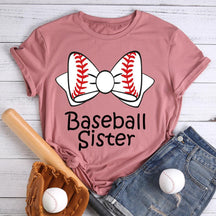 T-shirt sœur de baseball