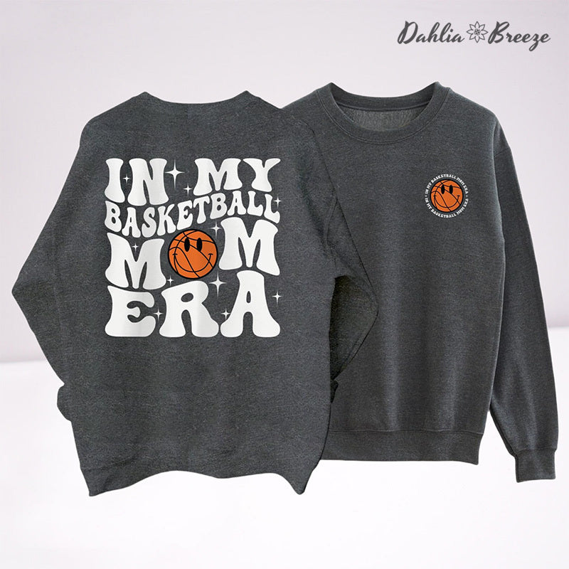 Dans mon basket-ball Mom Era Sport Mom Crewneck Sweatshirt