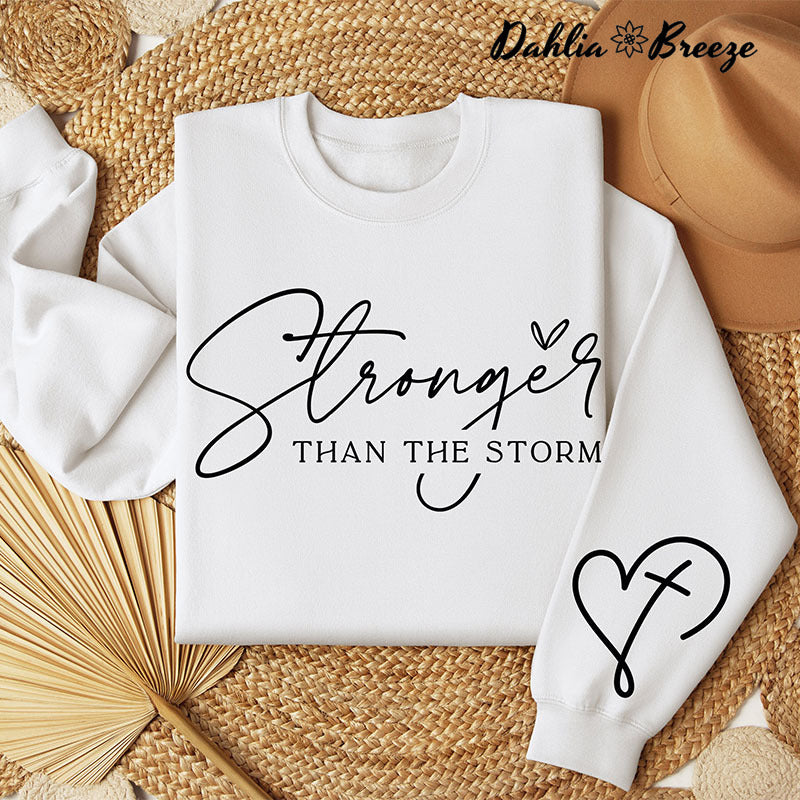Sweat-shirt positif plus fort que la tempête