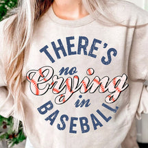 Il n’y a pas de pleurs dans le sweat-shirt de baseball