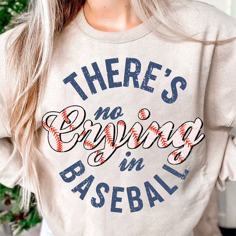 Il n’y a pas de pleurs dans le sweat-shirt de baseball