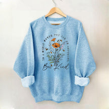 Bee Kind Sweatshirt mit Blumendruck