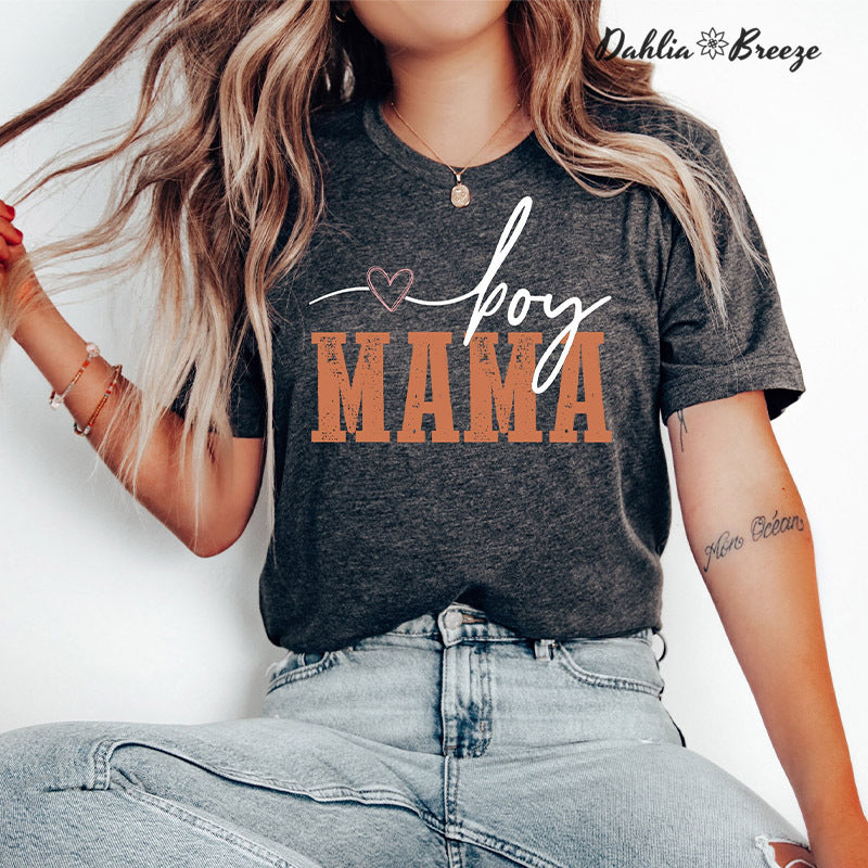 T-shirt rétro garçon maman