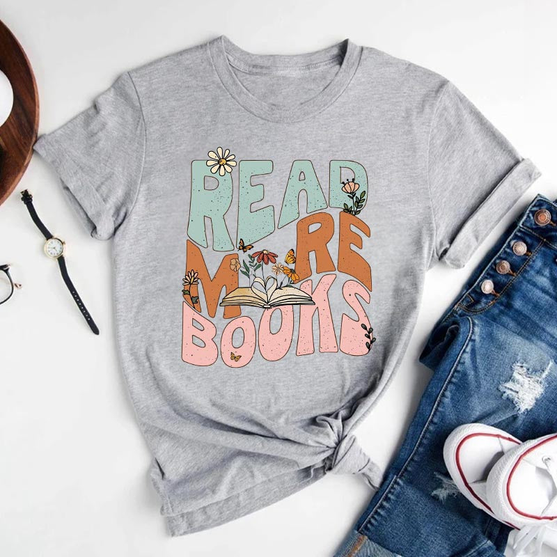 Lire plus de livres T-shirt de lecture drôle