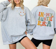 Sweat-shirt à fleurs rétro In My Auntie Era