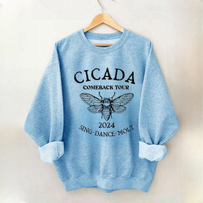 Sweat-shirt Drôle de concert de cigales pour amoureux de la nature
