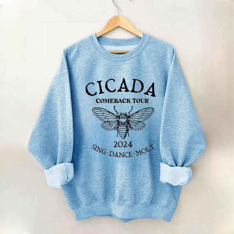 Sweat-shirt Drôle de concert de cigales pour amoureux de la nature