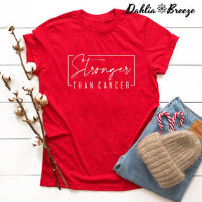 T-shirt Plus fort que le cancer