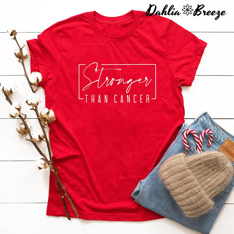 T-shirt Plus fort que le cancer
