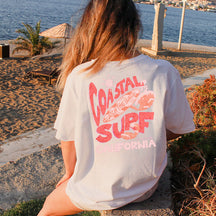 T-shirt de plage tendance Coastal Surf