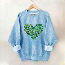Sweat-shirt Clover Heart pour la Saint-Patrick