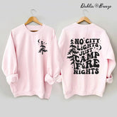 Camp Life - Sweat-shirt imprimé arbre de vie et lettres