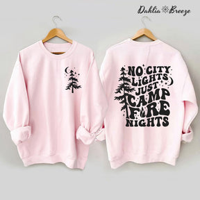Camp Life - Sweat-shirt imprimé arbre de vie et lettres