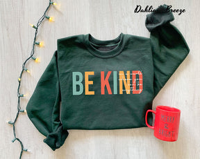 Soyez gentil et positif, sweat-shirt mignon pour professeur