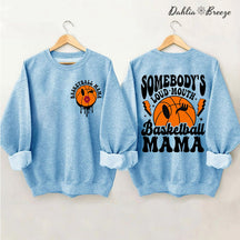 Sweat-shirt maman de basket-ball à grande gueule de quelqu'un