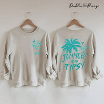 Sweat-shirt d’été rétro bronzé et éméché