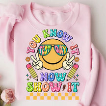 Vous le savez maintenant, montrez-le le sweat-shirt du jour du test
