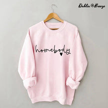Homebody Trendy Letter Print Sweatshirt