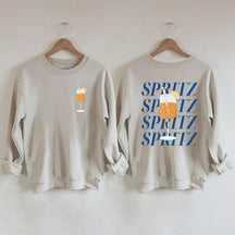 Spritz-Sweatshirt mit Buchstaben-Print