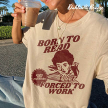 T-shirt Bookish Né pour lire