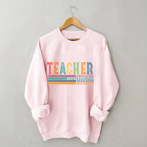 Sweat-shirt rétro pour la rentrée scolaire de la vie des enseignants