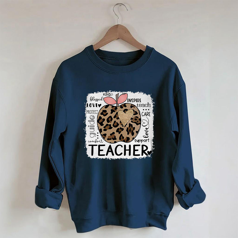 Lehrer Leopard Apple Sweatshirt