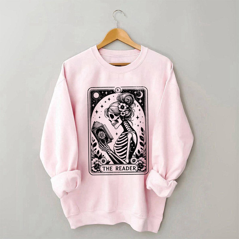 Le sweat-shirt de l’amant du livre de cartes de tarot squelette
