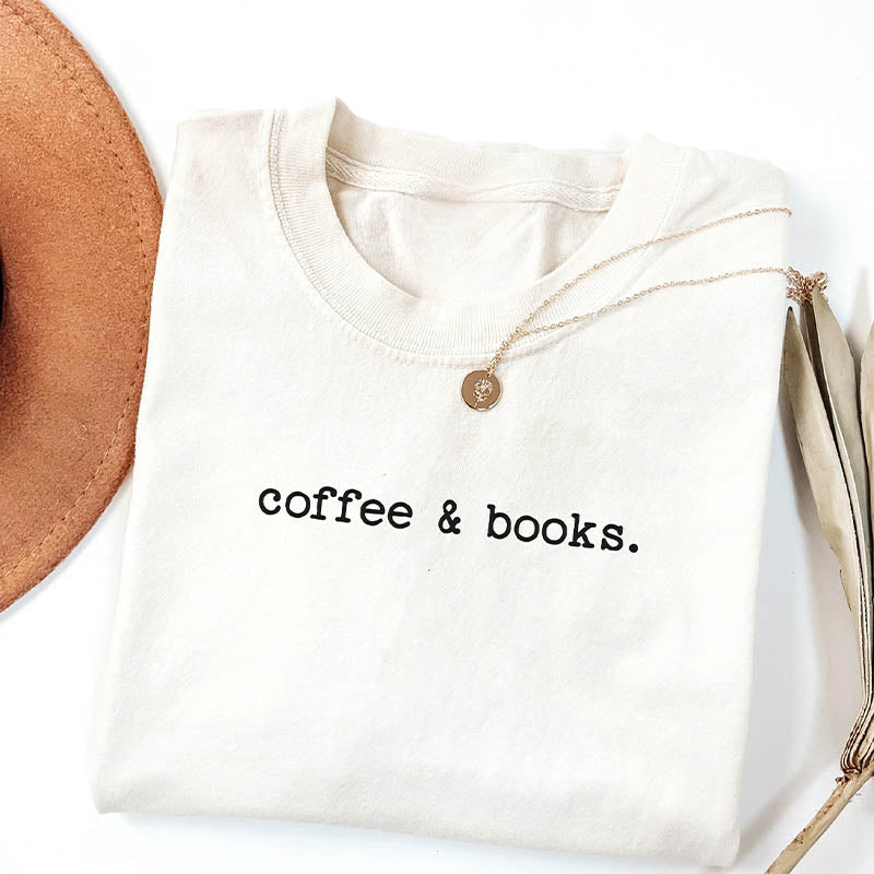 T-shirt Café et Livres