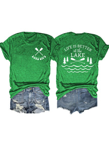 La vie est meilleure au lac T-shirt