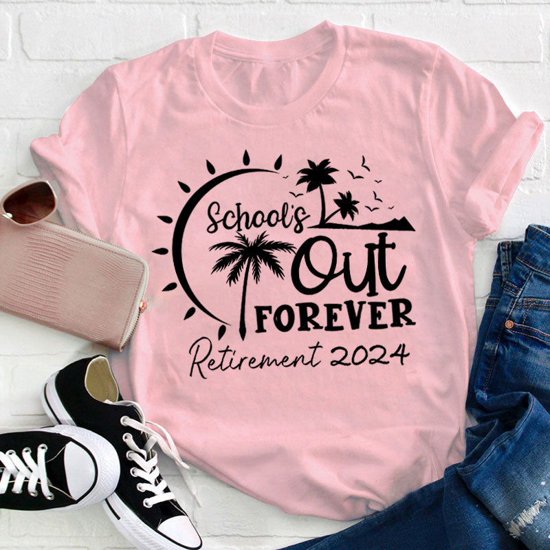 T-shirt d'enseignant retraité de l'école pour toujours