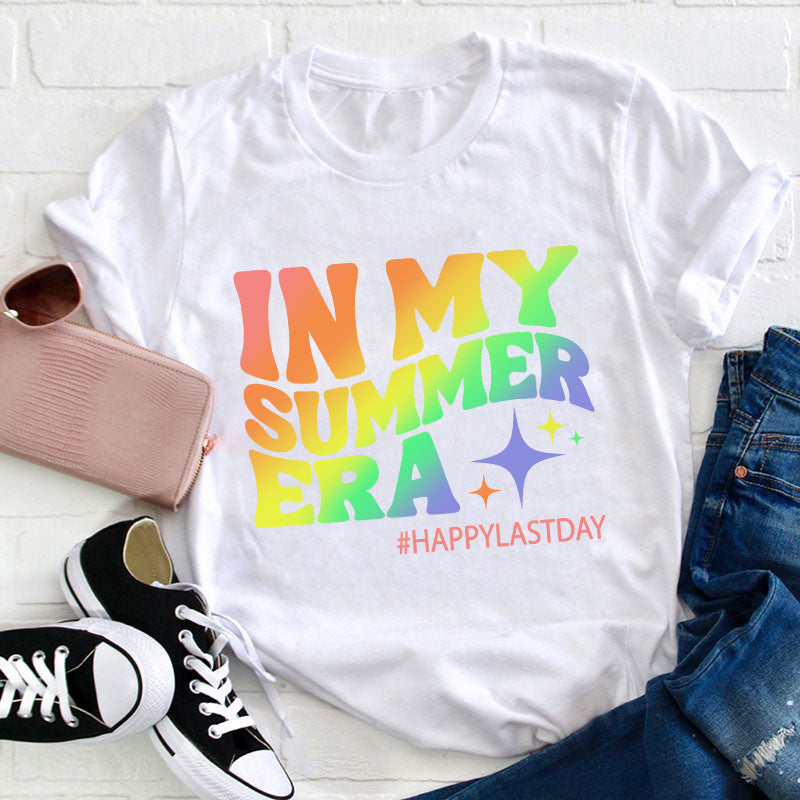 T-shirt Joyeux dernier jour dans mon ère d’été pour professeur