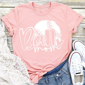 T-shirt maman balle de baseball