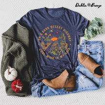Sur un t-shirt Dark Desert Highway