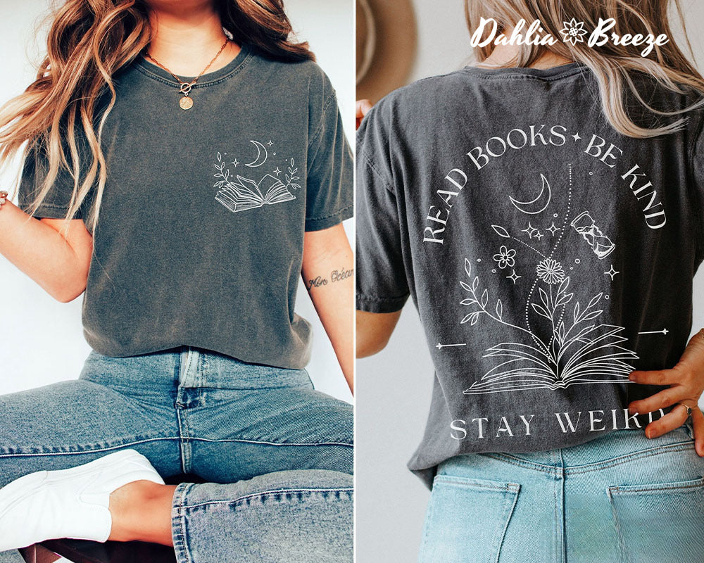 Read Books Be Kind Stay Weird T-shirt