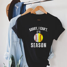 Désolé, je ne peux pas, c'est un t-shirt de la saison de baseball et de softball