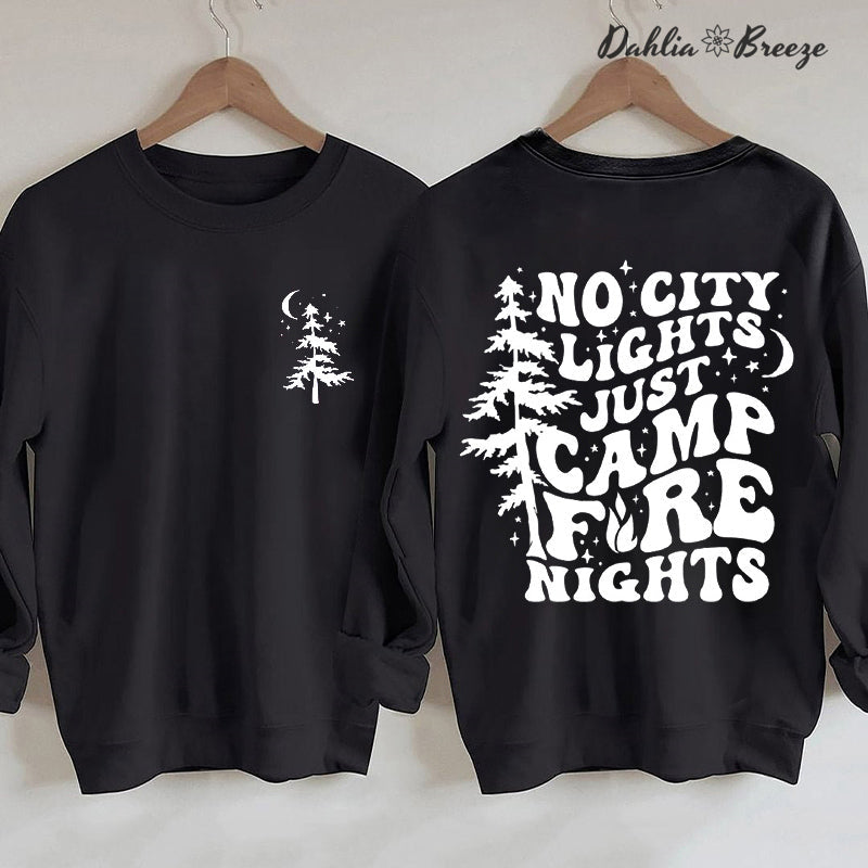 Camp Life - Sweat-shirt imprimé arbre de vie et lettres
