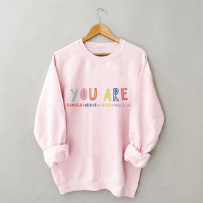 Du bist genug Sweatshirt